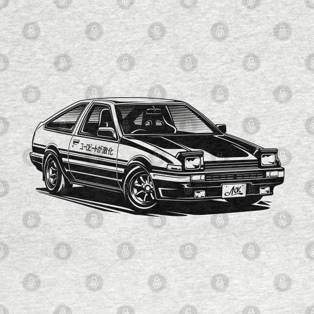 EUROBEAT INTENSIFIES - AE86 Trueno PD full-body version by ARVwerks